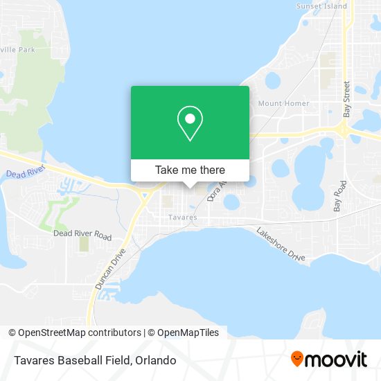 Tavares Baseball Field map