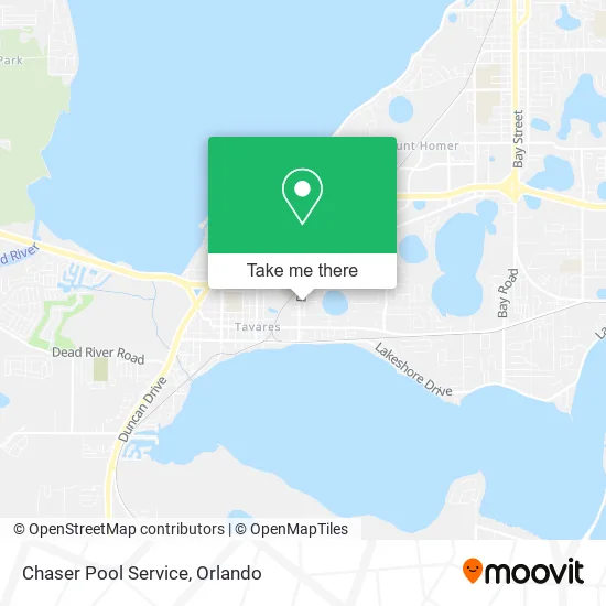 Chaser Pool Service map