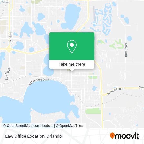 Law Office Location map
