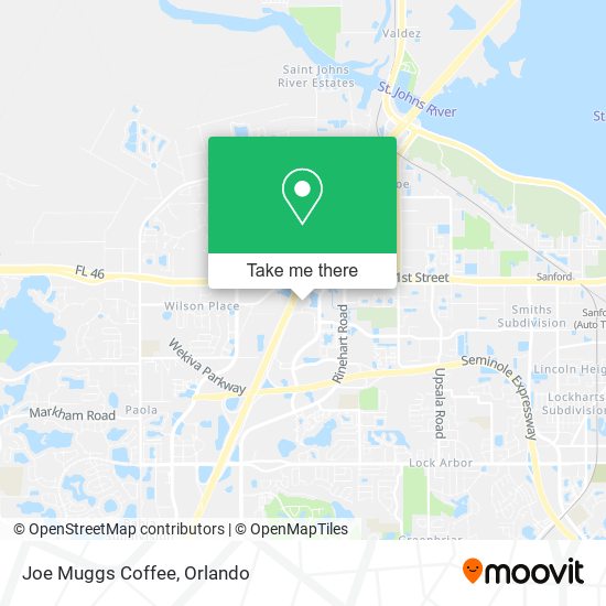 Mapa de Joe Muggs Coffee