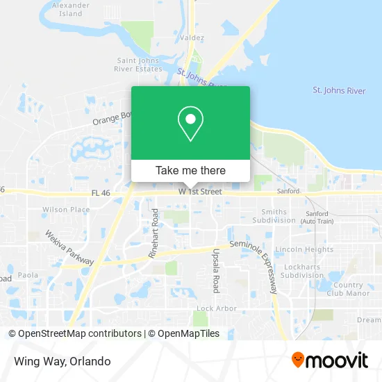 Mapa de Wing Way
