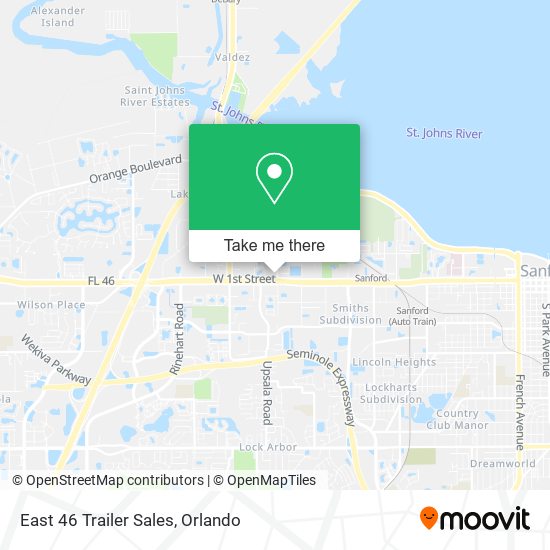 East 46 Trailer Sales map