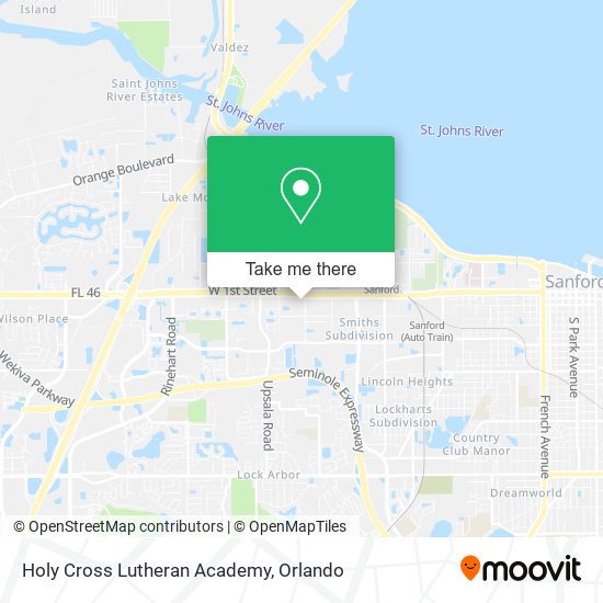 Mapa de Holy Cross Lutheran Academy