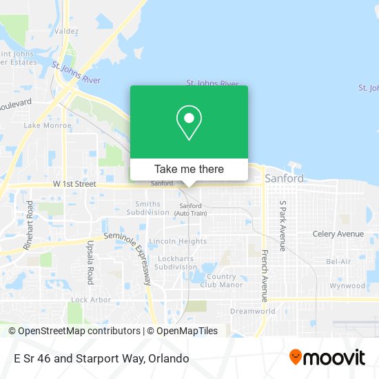E Sr 46 and Starport Way map
