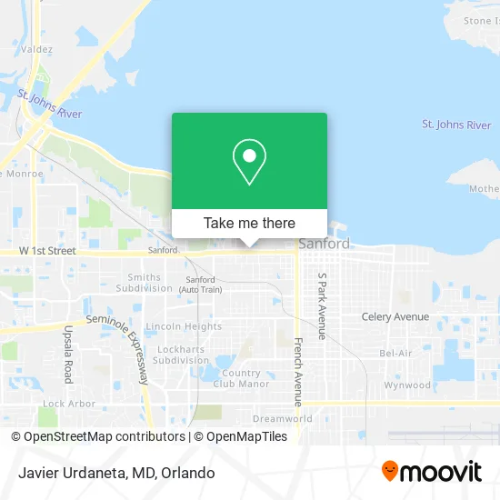 Mapa de Javier Urdaneta, MD