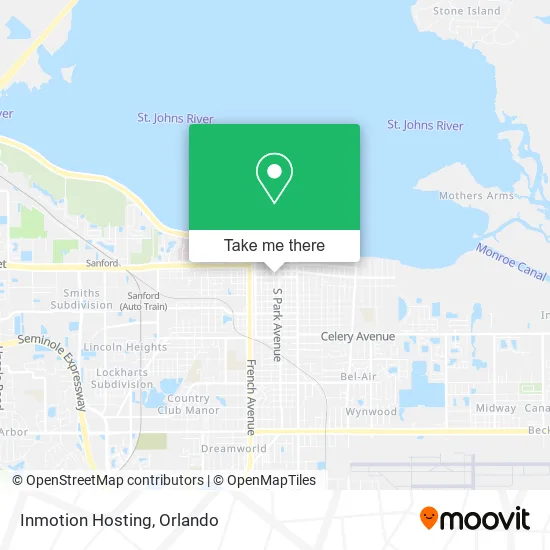 Inmotion Hosting map