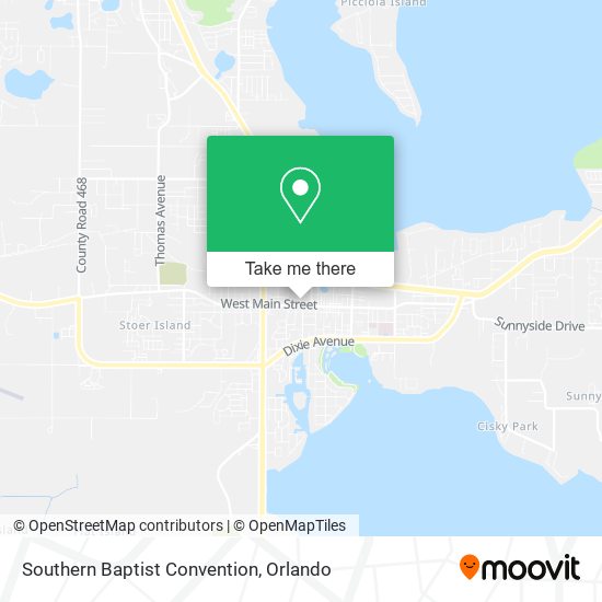 Mapa de Southern Baptist Convention