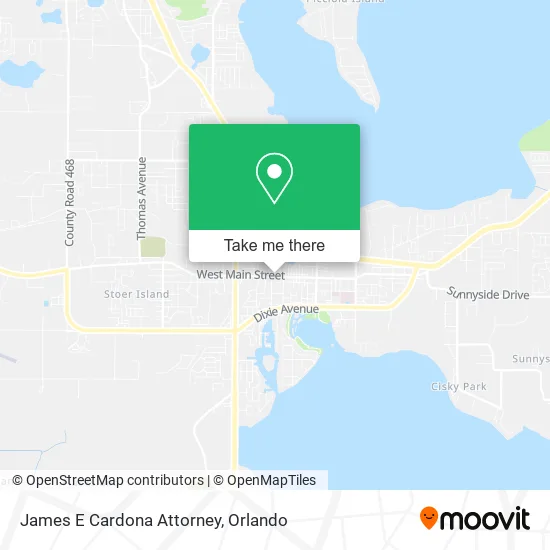 Mapa de James E Cardona Attorney