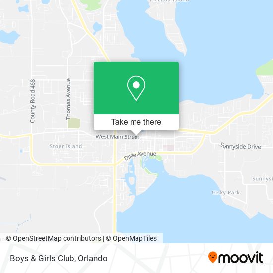 Boys & Girls Club map