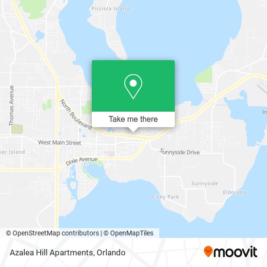 Azalea Hill Apartments map