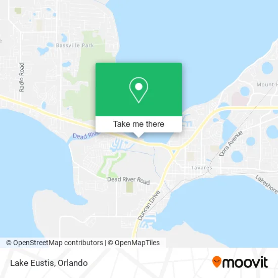 Lake Eustis map