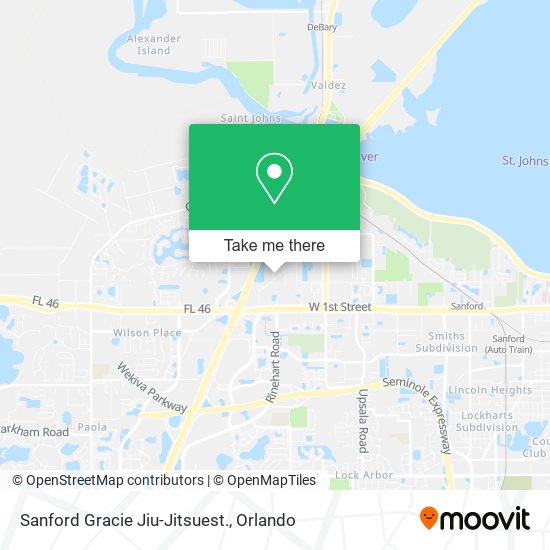 Mapa de Sanford Gracie Jiu-Jitsuest.