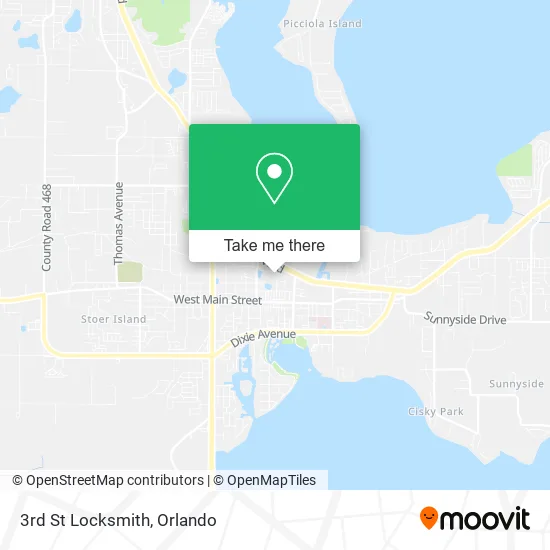 3rd St Locksmith map