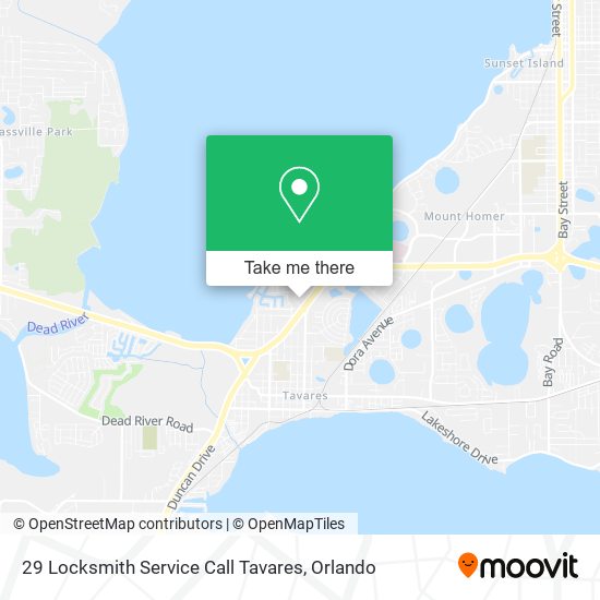 Mapa de 29 Locksmith Service Call Tavares