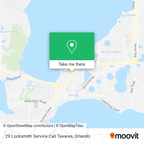 29 Locksmith Service Call Tavares map