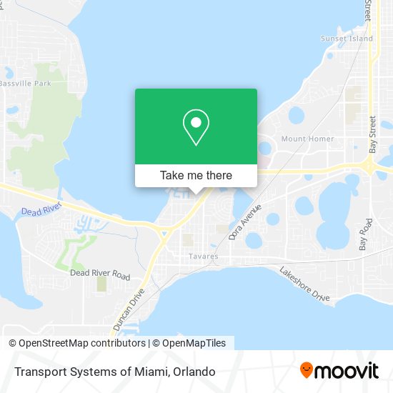 Transport Systems of Miami map