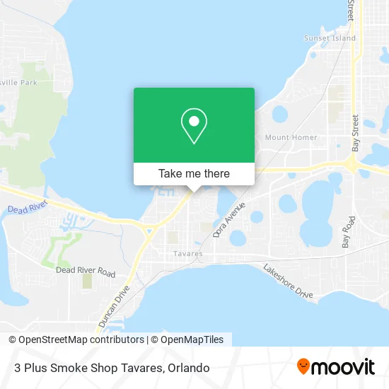 3 Plus Smoke Shop Tavares map