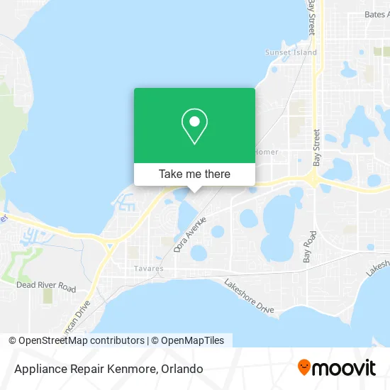 Mapa de Appliance Repair Kenmore