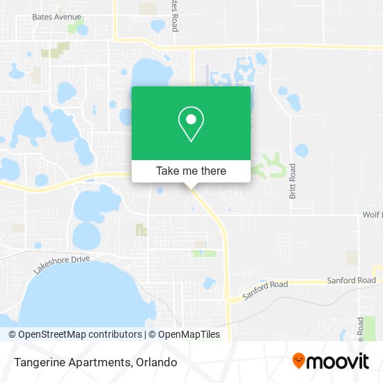 Tangerine Apartments map