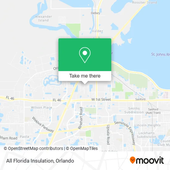 Mapa de All Florida Insulation