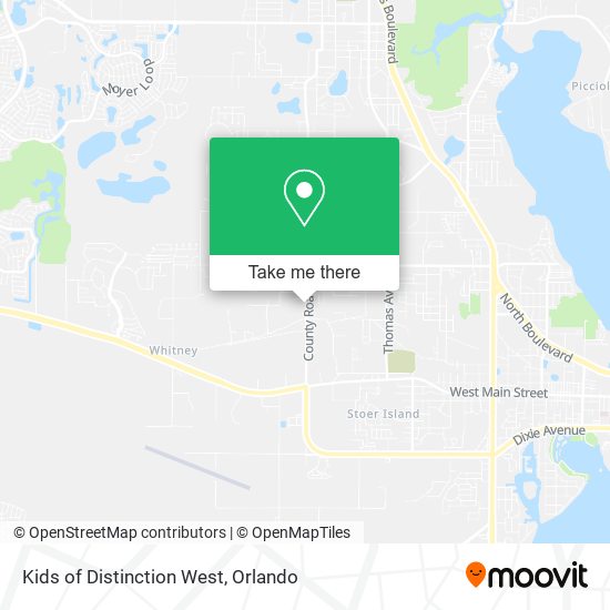 Mapa de Kids of Distinction West