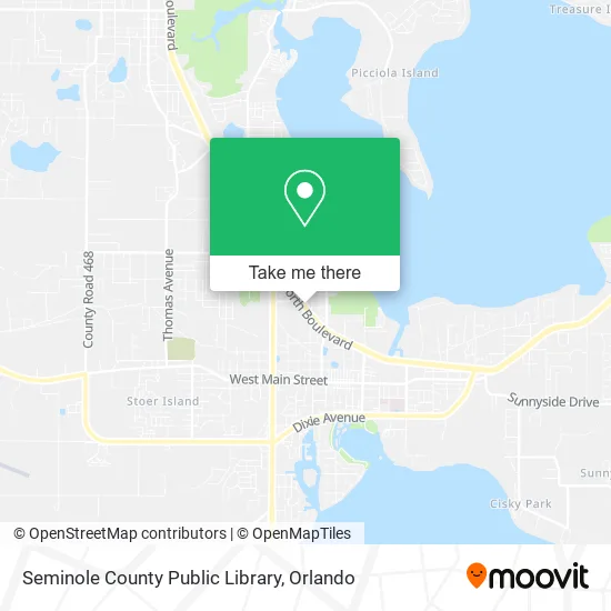 Seminole County Public Library map