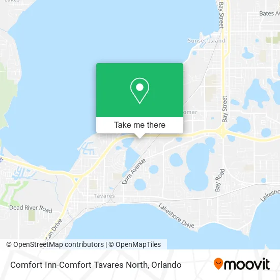 Comfort Inn-Comfort Tavares North map