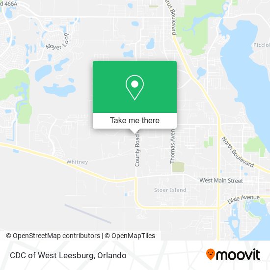 Mapa de CDC of West Leesburg