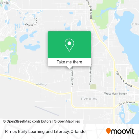 Rimes Early Learning and Literacy map