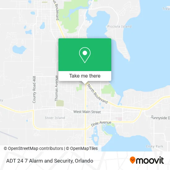 ADT 24 7 Alarm and Security map