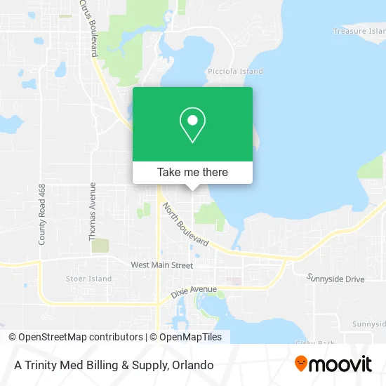 A Trinity Med Billing & Supply map