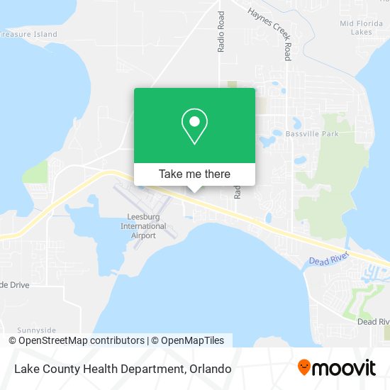 Lake County Health Department map