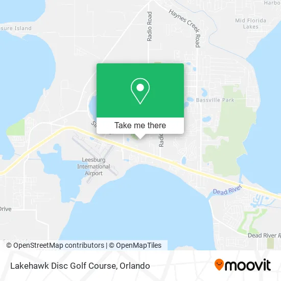 Lakehawk Disc Golf Course map