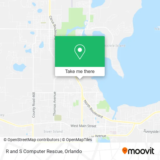 R and S Computer Rescue map