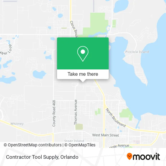 Contractor Tool Supply map