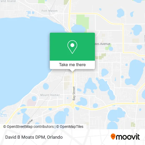 David B Moats DPM map