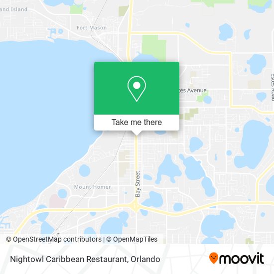 Mapa de Nightowl Caribbean Restaurant