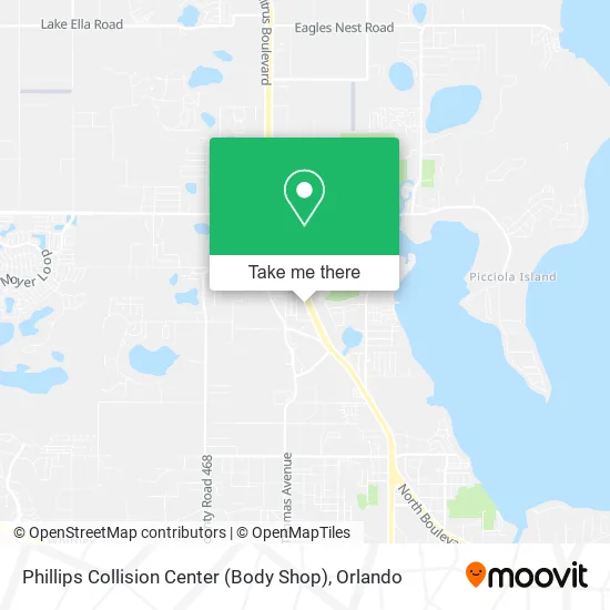 Phillips Collision Center (Body Shop) map