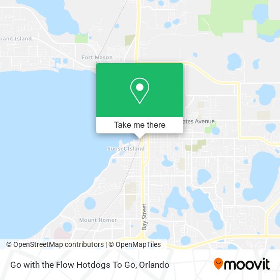 Go with the Flow Hotdogs To Go map