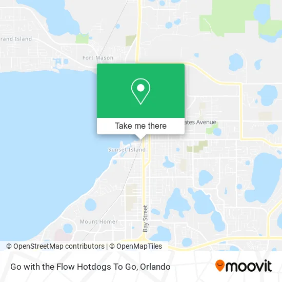 Go with the Flow Hotdogs To Go map