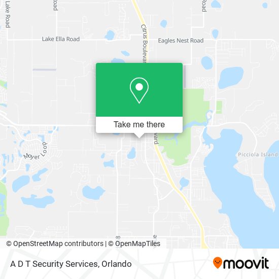 A D T Security Services map