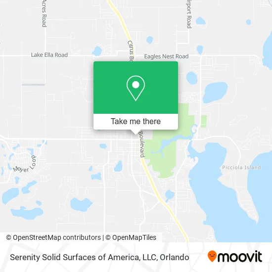 Serenity Solid Surfaces of America, LLC map