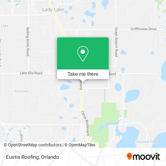 Eustis Roofing map