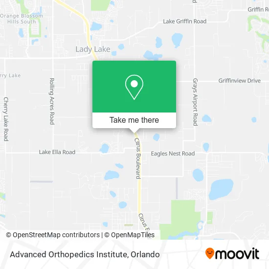Advanced Orthopedics Institute map