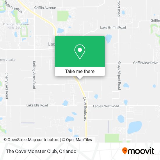 The Cove Monster Club map