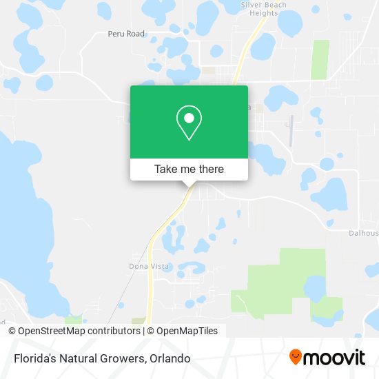 Florida's Natural Growers map