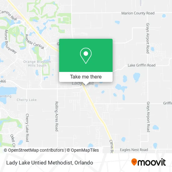 Lady Lake Untied Methodist map