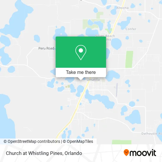 Mapa de Church at Whistling Pines