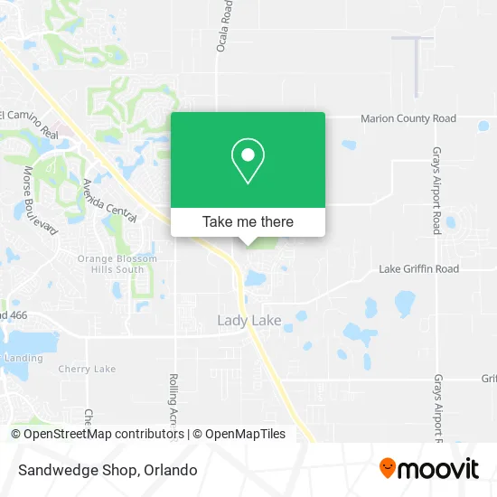 Mapa de Sandwedge Shop