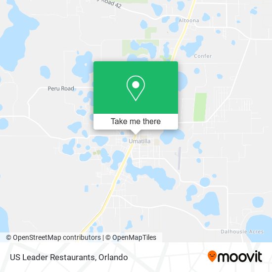 Mapa de US Leader Restaurants